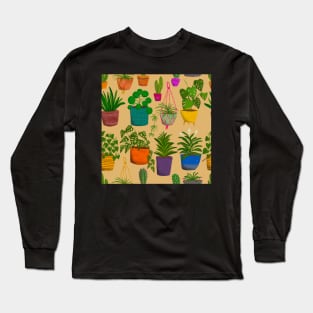 Houseplants indoor garden oasis Long Sleeve T-Shirt